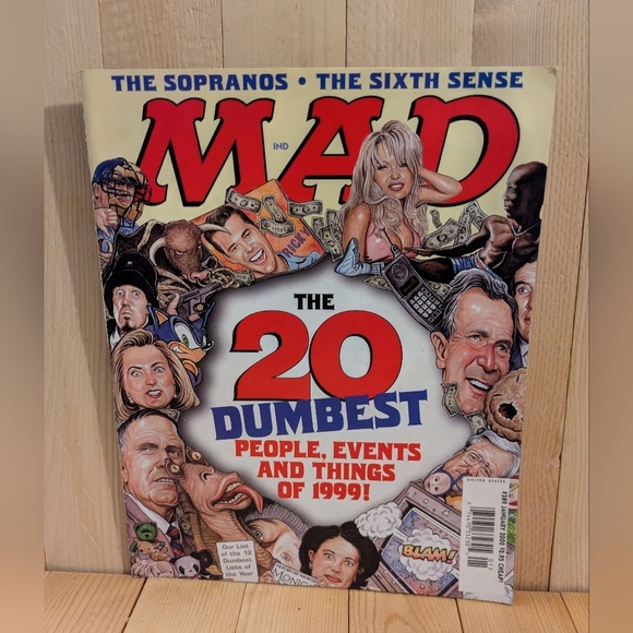 MAD Magazine - The 20 Dumbest People, Events, and Things of 1999 - Picture 2 of 6
